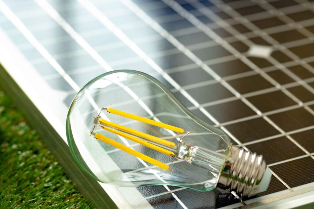 solar energy panel light bulb green energy scaled 1