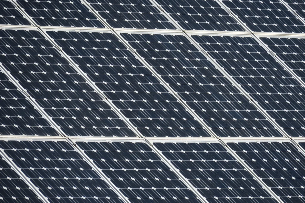 Solar panel service and maintenance on a rooftop photovoltaic system